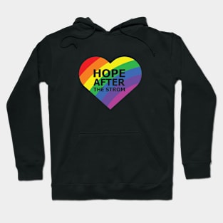 Hope Afer The Storm - Rainbow Heart Hoodie